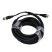 M12 aviation corrugated 4P pure copper truck reversing signal cable monitoring extension cable reversing video extension cable M12 aviation corrugated 4P pure copper truck reversing signal cable monitoring extension cable reversing video extension cable
